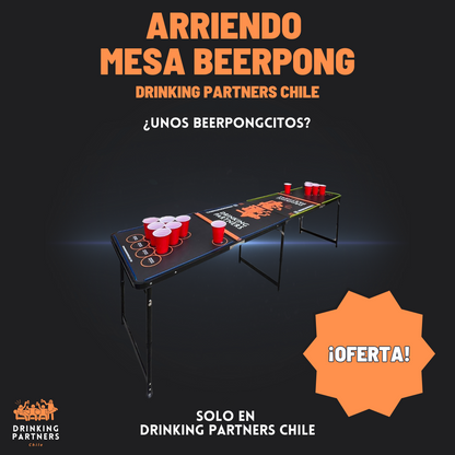 OFERTA ARRIENDO Pack Mesa Beerpong + Jenga XL